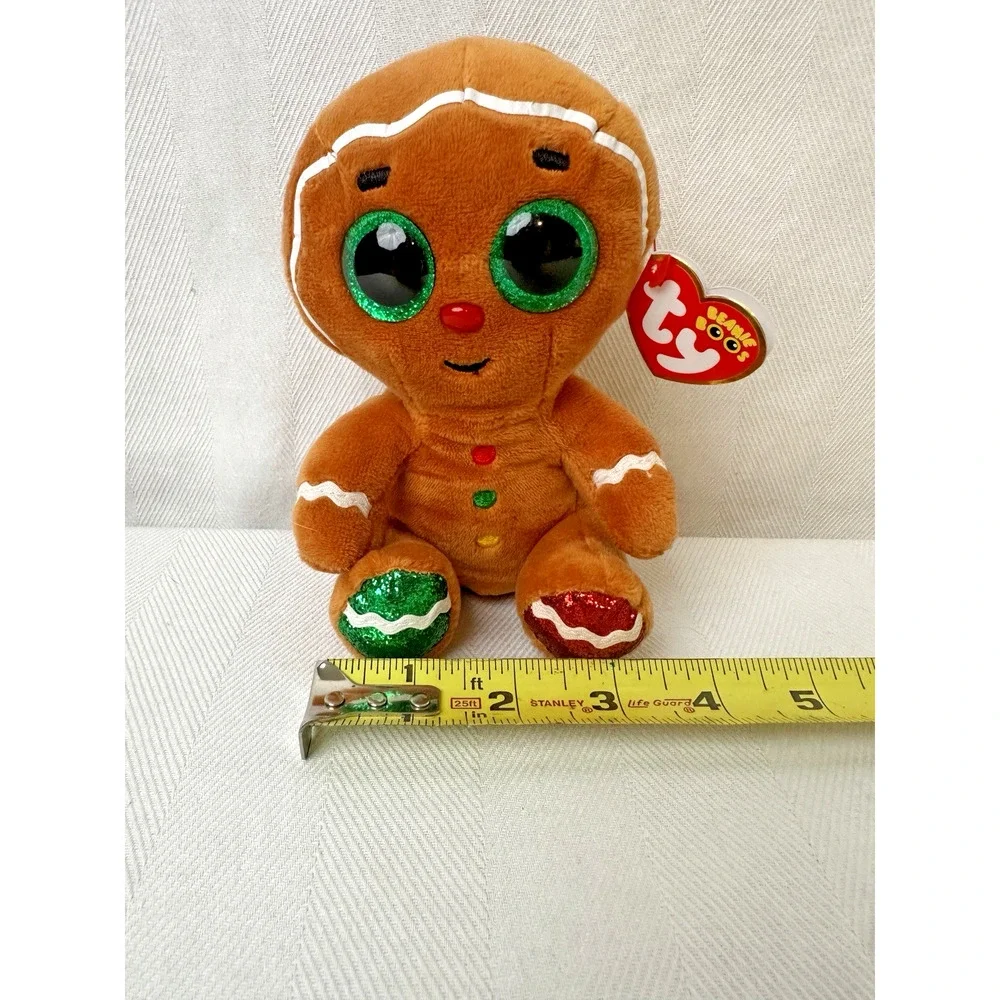 Ty Beanie Boos - CRUMBLE the Christmas Holiday Gingerbread Man 6”